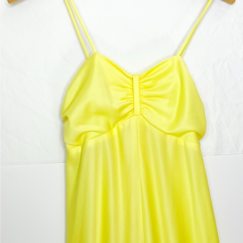 Retro Vintage Elegant Butter Yellow Lace Trim Dress Set - Picture 12 of 16